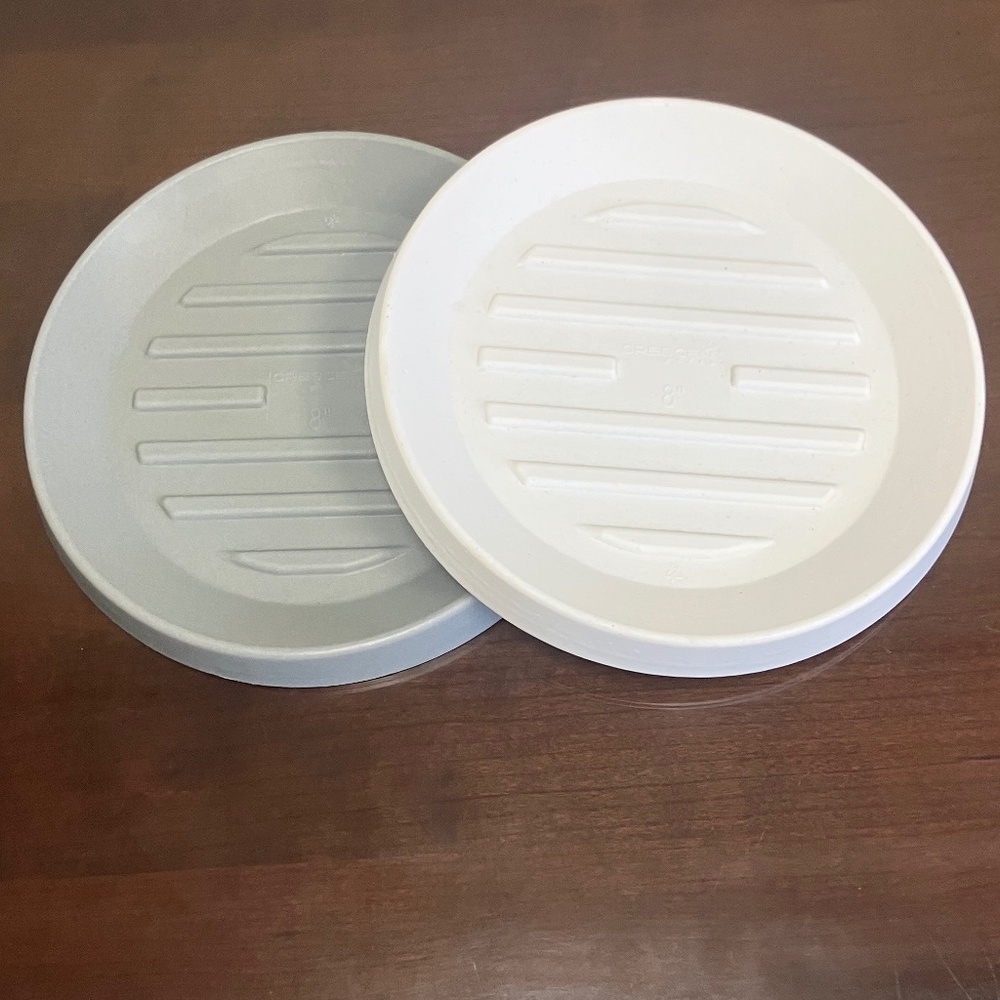 2 Crescent Garden Circular Universal Round Planter Saucer